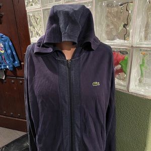 Lacoste zip up hoodie
